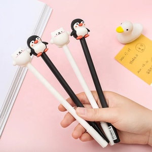 Bolígrafo de Gel de Silicona con Diseño de Oso Polar y Pingüino, Lindo y Adorable, para Niños, Regalo, Material Escolar - Product Image 2