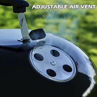 Grill pour Barbecue à charbon de bois, 18.5 pouces, bouilloire Portable, Grill de cuisine en plein air, pour Camping et Patio, livraison directe