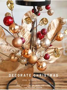 เชิงเทียนคริสต์มาส LANJO รูปต้นคริสต์มาส ทำจากเหล็กดัด ประดับด้วยทองคำเปลว สำหรับตกแต่งในช่วงเทศกาล - Product Image 6