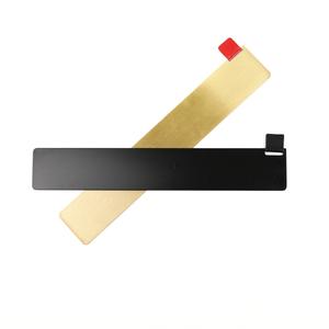 MAXERY Règle en laiton doré Règle droite pratique Outils de dessin Vintage Métal Cuivre Signet Échelle Gravée Règle - Product Image 4