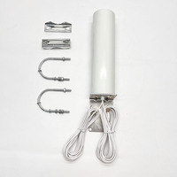Câble ANLONG 2*2 RG174 avec double connecteur SMAMale 5G 4G LTE 3G GSM MIMO omnidirectionnel vertical polarisé étanche 600-4900MHz à gain élevé