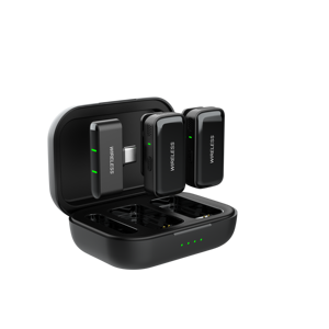 Microphone cravate omnidirectionnel sans fil SX33, réduction de bruit, portée de transmission de 20 m, pour les interviews de rue, les vidéos musicales - Product Image 3