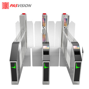 ประตูหมุน AB แบบสวิงเกต์ พร้อมระบบควบคุมการเข้าออกด้วย RFID และระบบจดจำใบหน้า สำหรับสถานีขนส่ง - Product Image 1