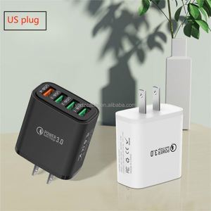 Wholesale 4-Port <b>USB</b> Multi-Charger Charging Head 2.4A Standard <b>Socket</b> Mobile Phone Desktop Charger - Product Image 6