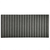 Panneau acoustique mural en feutre gris foncé pliable, panneau décoratif absorbant le son pour studio