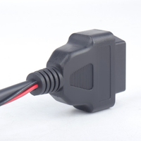 Harnes/adaptor Transfer tiga Pin OBD 2 kabel dengan bahan isolasi PBT untuk aplikasi elektronik