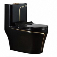 Siège de toilette de luxe moderne à double chasse d'eau Siège de toilette en céramique monobloc pour la maison et les villas