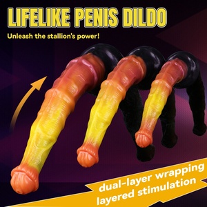 YOCY Dildo Gigante de 44 cm con Forma de Caballo, Dildo Realista con Ventosa, Plug Anal, Estimulador de Punto G para Mujeres, Hombres y Gays, Venta al por Mayor - Product Image 3