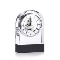 Honneur de cristal nouvelle conception 3d Laser K9 horloge de bureau de Table vierge pour cadeau Souvenirs