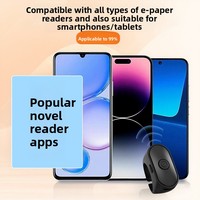 Perangkat Tablet Pembaca Novel Bahasa Inggris dengan Fitur Pembalik Halaman Jarak Jauh untuk Pembaca yang Malas, Cocok untuk E-book dan Kindle