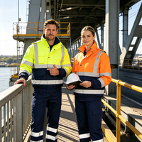 Veste de travail haute visibilité personnalisée avec logo, veste bomber pour soudeurs, mécaniciens, mineurs, construction, vêtements de travail réfléchissants