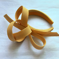 Bando busa wanita, hiasan kepala spons warna Solid Derby Fashion Fascinator