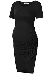 Omens ateraternity RESS odycon uuched Hort leleeve Mermaid regnancy resses - Product Image 2