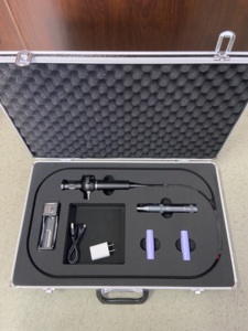 Videonasofaringoscopio e broncoscopio portatile flessibile, diametro 4 mm, lunghezza 600 mm, direzione di piegatura a 2 vie - Product Image 5