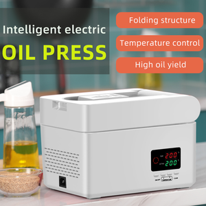 Presse à huile d'arachide domestique blanche de haute qualité <span class=keywords><strong>moins</strong></span> chère en acier inoxydable petit atelier petite Machine à huile de sésame - Product Image 2