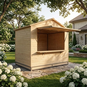 Abri de jardin pliable en bois, design moderne et écologique, pour marchés et événements, avec garantie d'un an – Idéal pour le marché européen - Product Image 1
