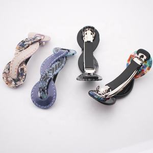 CANYUAN personalizzato affascinante accessori per capelli francesi unico Twist donna strass mollette per capelli all'ingrosso - Product Image 2