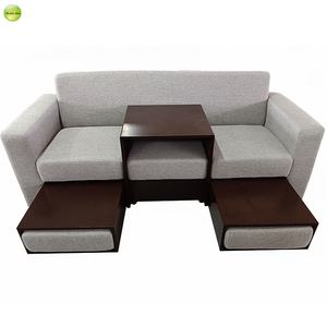 Sofá <span class=keywords><strong>Cama</strong></span> Multifuncional de Tela de Tres Plazas, <span class=keywords><strong>Elegante</strong></span> y Cómodo, con Mesa de Centro y Cajón, Personalizado de Fábrica - Product Image 3