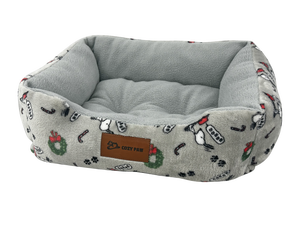 Gran oferta, camas de felpa baratas para dormir para mascotas, relleno de algodón PP para perros, patrón sólido con Material de fibra polar - Product Image 3