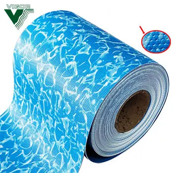 Fodera in PVC rinforzato con accessori per piscina blu oceano con Anti-UV per rivestimento per piscine interrate