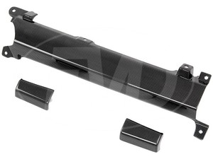 Pour Ferrari 458 Italia et Spider 2011-2013 Console centrale en fibre de carbone et contour d'aération (3 pièces) (armure toile) - Product Image 2
