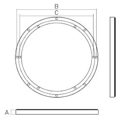 Table à usage intensif ODM OEM personnalisée de 8 à 24 pouces Quincaillerie de plaque pivotante <span class=keywords><strong>Lego</strong></span> Roulement de plateau tournant en aluminium - Product Image 2
