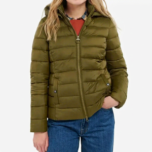 SAJZA INTERNATIONAL SI-613 Custom Made Breathable <b>Thick</b> <b>Winter</b> Women Puffer Jacket with Nylon/Polyester Shell Polyester Filling - Product Image 1