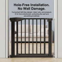 Barrière de sécurité pour bébé de haute qualité, durable, design multifonctionnel avec matériaux sûrs, pas de trous nécessaires pour les escaliers, clôture