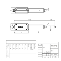 Actionneur linéaire électrique 12V CC, course de 100 mm, tige télescopique compacte pour ouvre-fenêtre et automatisation de meubles