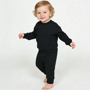 IBaifei Set Personalizzato in Cotone Biologico per Neonati, Tuta con Zip per Bambini, Pantaloni della Tuta, Abbigliamento in Spugna Francese per Neonati - Product Image 5