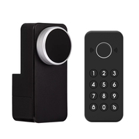 Tuya Smart Lock Système de serrure biométrique sans fil pour porte en bois, acier et verre-Code de pêne dormant électronique contrôlé par application