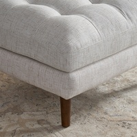 Canapé modulaire convertible monoplace avec ottoman, style fauteuil de loisirs, rembourrage capitonné, pour chambre, salon, maison, bureau à domicile