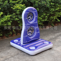 Usine Nouveaux Produits Gonflable Lancer Rugby Rack Piscine Divertissement Balle Flottant Rangée Double Trou Cible D'eau