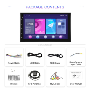 Autoradio Android Podofo Double Din 7'' pas cher avec AHD, GPS, WIFI, BT, DSP, FM, ventilateur de refroidissement, commande vocale intelligente et écran partagé - Product Image 6