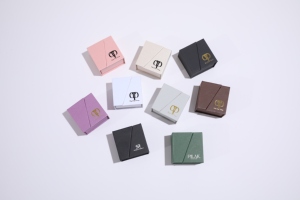 Customized Logo Modern Luxury Double Door Square Magnetic Ring Jewelry <b>Box</b> Necklace <b>Earrings</b> <b>Gift</b> <b>Box</b> Eco-friendly Paper <b>Box</b> - Product Image 3