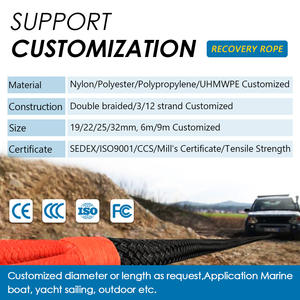 UAE Market OEM disponibili off Road accessori sintetico Atv <span class=keywords><strong>Winch</strong></span> Line Uhmwpe corda per verricello con gancio in acciaio - Product Image 2