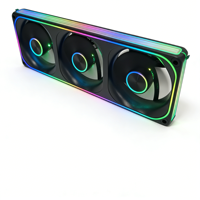 Refroidisseur de processeur liquide AIO WGX-B360-02 avec ventilateur ARGB Prism, hub à motif CD, refroidissement par eau PWM pour PC de jeu Intel LGA 1700 1851 AMD AM5 AM4