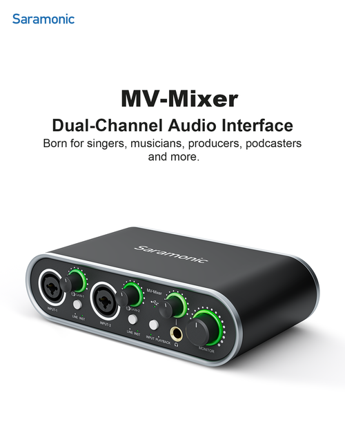 SARAMONIC Dual-Channel Audio Interface MV-Mixer