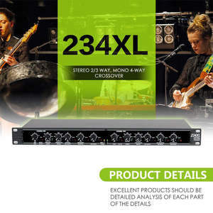 Ecualizador de Audio Profesional 234XL con Sonido Envolvente Metálico de 4 Vías y Conectores XLR - Product Image 4