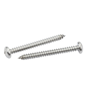 Vis autotaraudeuses en acier inoxydable à huit directions M2-M6, tête cylindrique, filetage grossier, vis à bois, grade standard B A2-70 - Product Image 1