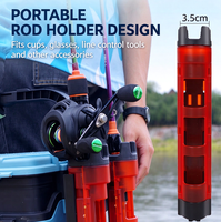 Boîte à pêche multifonctionnelle LOVITA pour accessoires de pêche, porte-gobelet, matériau PP, capacité 9-12, vente en gros transfrontalière