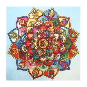 Pittura diamante 5D forma speciale pittura diamante <span class=keywords><strong>mandala</strong></span> fiore diamante ricamo fai da te pittura strass mano adulta - Product Image 5