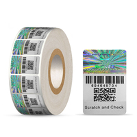 Système de vérification d'étiquette d'hologramme de sécurité d'autocollant de code QR holographique anti-contrefaçon personnalisé