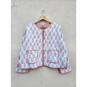 Elegante Chaqueta de algodón acolchado de invierno de TNT, recién llegado, blanco, Otoño, bordado Floral, cuello Suzani, botón corto de Tweed - Product Image 1