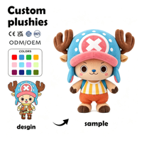 Peluche personnalisée OEM ODM en forme de renne, personnage de dessin animé, figurine en peluche douce, jouet en peluche, cadeau pour les fans, unisexe