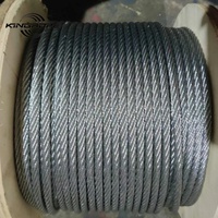 Câble en acier galvanisé 6x12+7FC 4mm, 5mm, 6mm, 8mm pour le regroupement