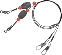 6PCS Plombs de pêche en acier inoxydable-Plates-formes de poisson-chat avec pendentif en plomb Corde de traction pour tambour RedFishFlatfish (0.5oz-2oz)