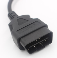 J1962 OBD2 conector macho de 16 pines ELM327 adaptador de extensión OBD Cable OBDII EOBD 16 pines OBD 2 adaptador de apertura