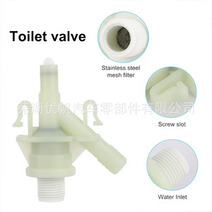 Rv Toilet Valve <b>Plastic</b> Water Inlet With Stainless Steel <b>Mesh</b> Filter For Caravan - Product Image 1
