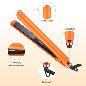 Lisseur <span class=keywords><strong>de</strong></span> cheveux en céramique professionnel 2 en 1, lissage et bouclage, chauffe rapide, anti-brûlure, <span class=keywords><strong>fer</strong></span> à lisser <span class=keywords><strong>de</strong></span> voyage pour femmes, tous types <span class=keywords><strong>de</strong></span> cheveux - Product Image 2